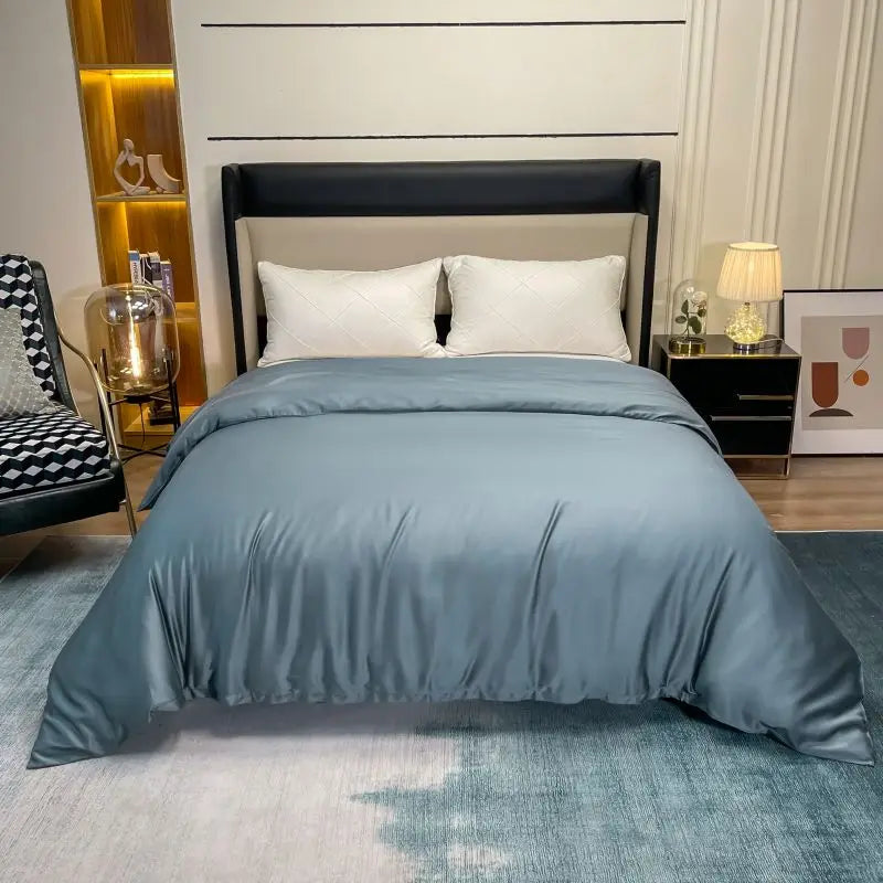 New Silk Duvet Cover Solid Color Mulberry Silk Quilt Cover Multi-Size Quilt Cover Single Double Bed Quilt Cover 230x260cm