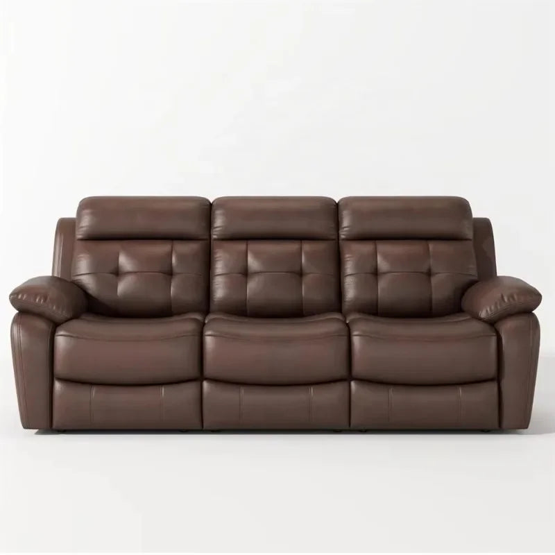 Comfortable living room artificial leather recliner sofa