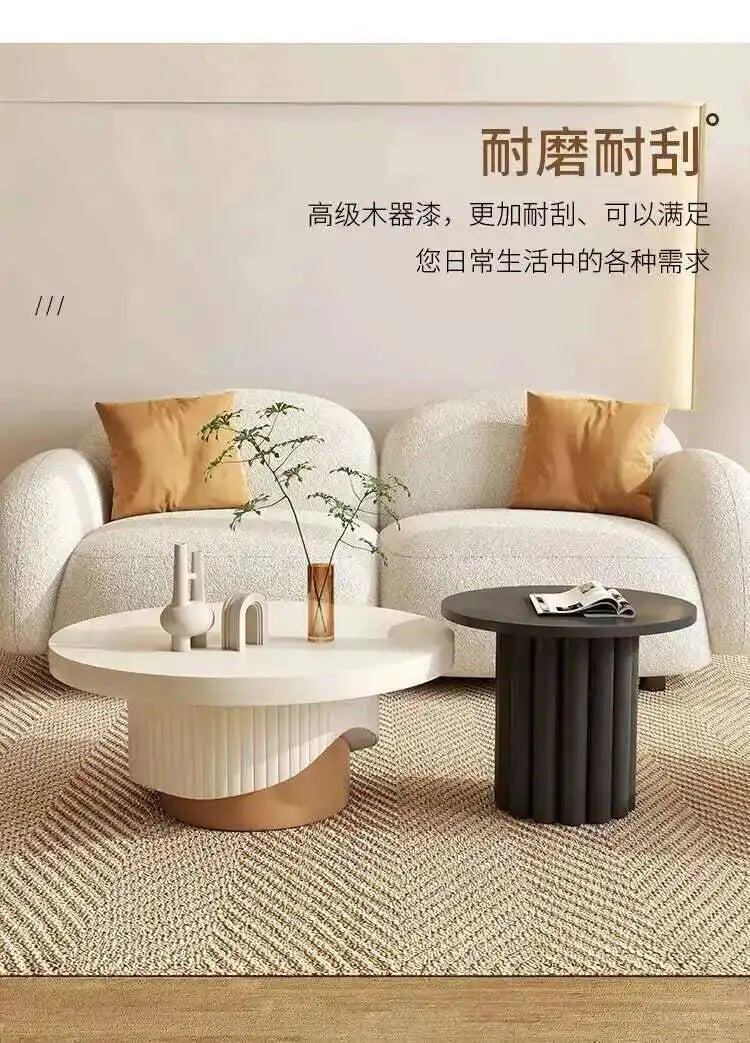 Table ronde unique, tables modernes, table basse, table basse glamour, esthétique, luxe, minimaliste, glamour, meubles de salon Basseliving