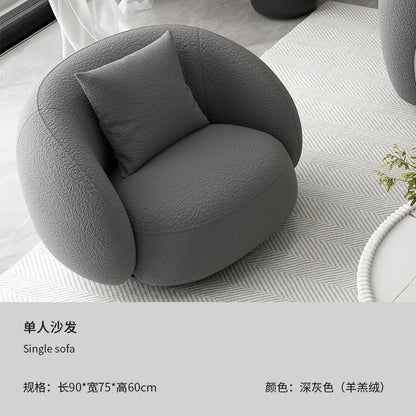 Modern Minimalist Living Room Sofa Berber Fleece Double lounge living room sofas elegant comfortable wohnzimmer sofas furnitures