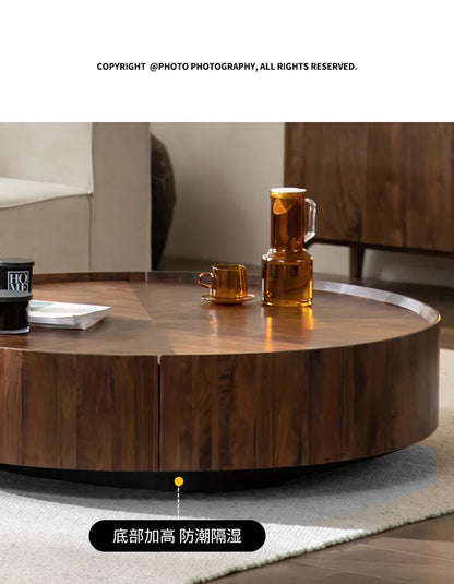 Nordic Solid Wood Coffee Table Modern Simple Originality Round Coffee Table Sofa Side Living Room Home Furniture Salontafel FYCT