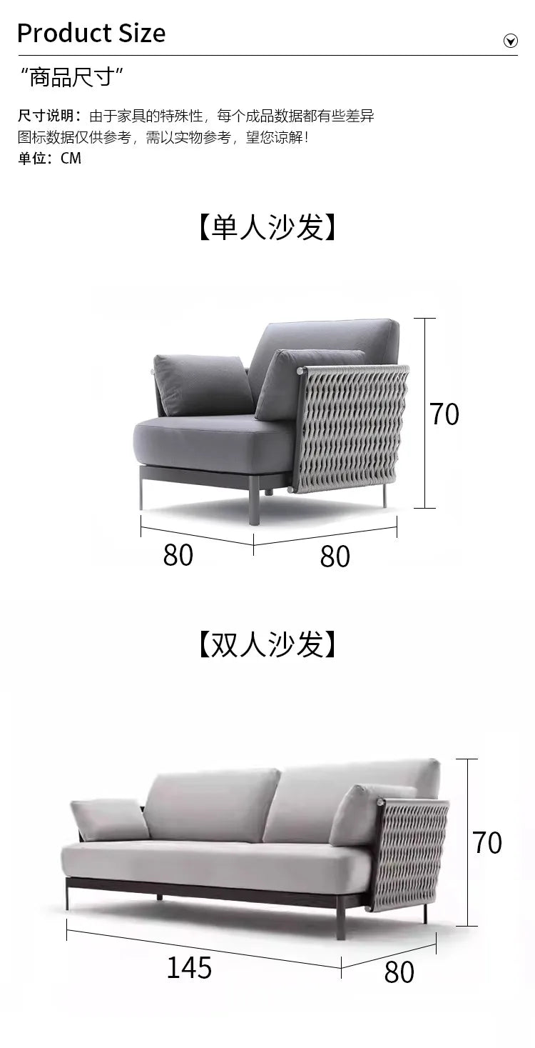 Advanced Luxury Outdoor Sofas Simplicity Creative New Style Garden Sofas Villa Party Accent Furniture Arredo Giardino Lshysf