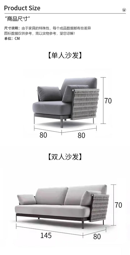 Advanced Luxury Outdoor Sofas Simplicity Creative New Style Garden Sofas Villa Party Accent Furniture Arredo Giardino Lshysf
