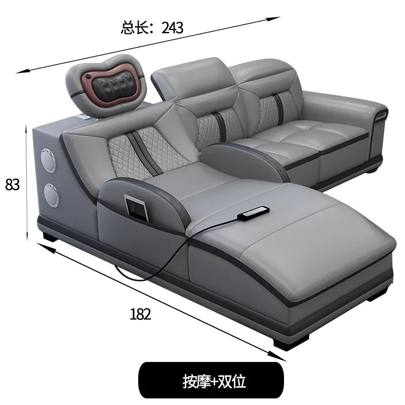 Luxury Wood Nordic Living Room Sofas Cozy Relaxing Recliner Armchair Sofas Floor Daybed Massage Woonkamer Banken Home Furniture