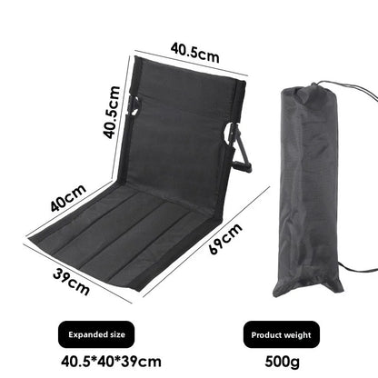 Outdoor Aluminum Alloy Support Pole Lawn Chair Camping Portable Lazy Cushion Extended Folding Backrest Grass Chair