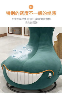New network red rotating sofa chair animal whale lounge chair shark small apartment balcony lazy sofa