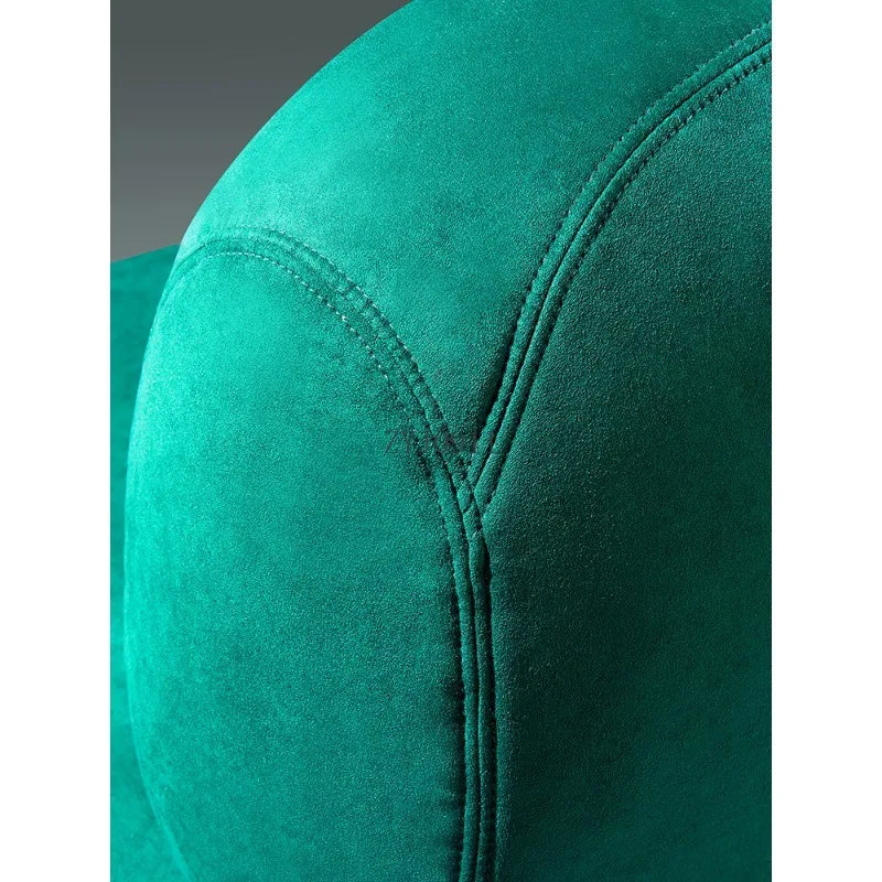Italian minimalist light luxury suede single sofa chair living room furniture