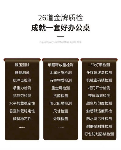 Boss Office President's Desk Light Luxury Advanced Sense Large Class Desk Furniture Chairperson's Office Desk And Chair Combinat