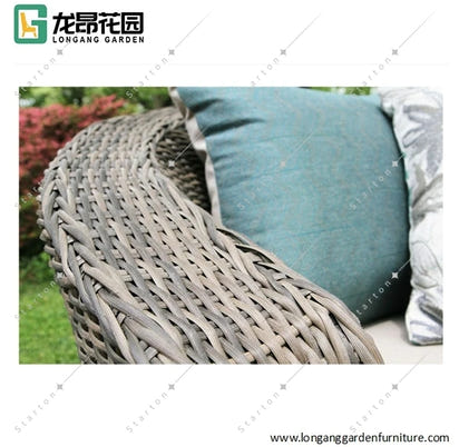 Aluminum Outdoor Garden Chair Rattan Furniture Set Rope Furniture Set Garden Sectional Sofa Set