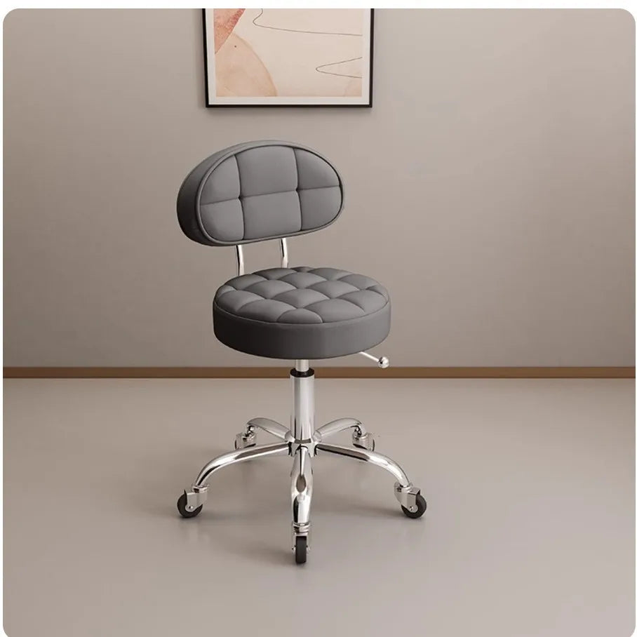 Big work stool hair cutting chair rotating lifting round stool pulley hair salon special beauty stool