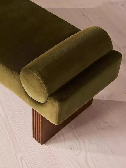 French retro style sofa bench stool living room pedal entrance shoe change stool bedroom bedside stool senior feeling cloakroom