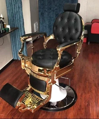 HT hairdressing special large chair barber shop hair cutting retro chair