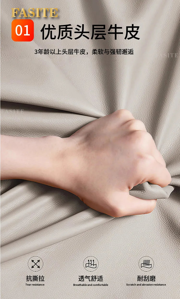 Light luxury lunch break reclining office seat leather class chair comfortable sedentary electric home massage boss