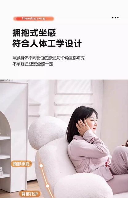 Back Support Pink Chairs Modern Cute Designer Nordic Chair Lounge Recliner Luxury Sillones Modernos Para Sala Home Furniture