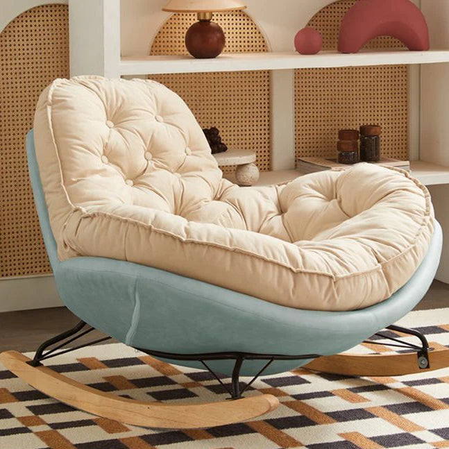 Recliner Comfortable Thickened Wo-od Penguin Rocking Chair Living Room Bedroom Balcony Ho-me Leisure Lazy Sofa Style For Single