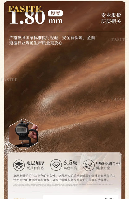 Portable Minimalist Brown Sleep Sofa Faux Leather Designer Loveseat   Sofa Couch Cloud  Living Room Furniture