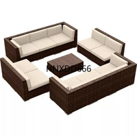 Outdoor sofa combination courtyard garden balcony leisure rattan chair