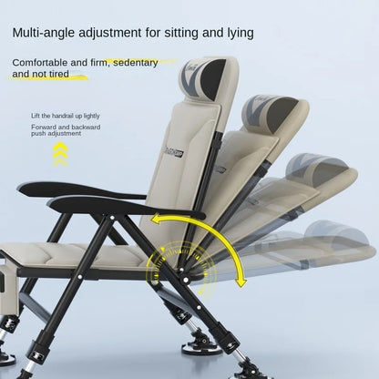 All Terrain European Fishing Chair Multi function Wild Diaotai Folding Portable Fishing Chair Can Be Reclining Fishing Chair