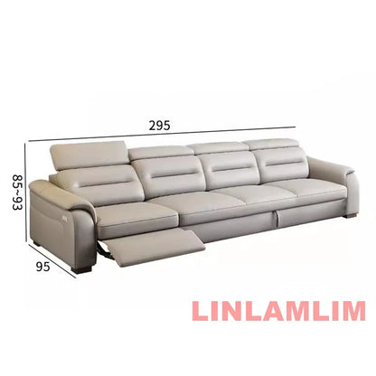 MINGDIBAO Multifunctional Convertible Sofa Bed With Eletric Recliner, Folding Sofa Cama With Power Reclining Seats & Storage Box
