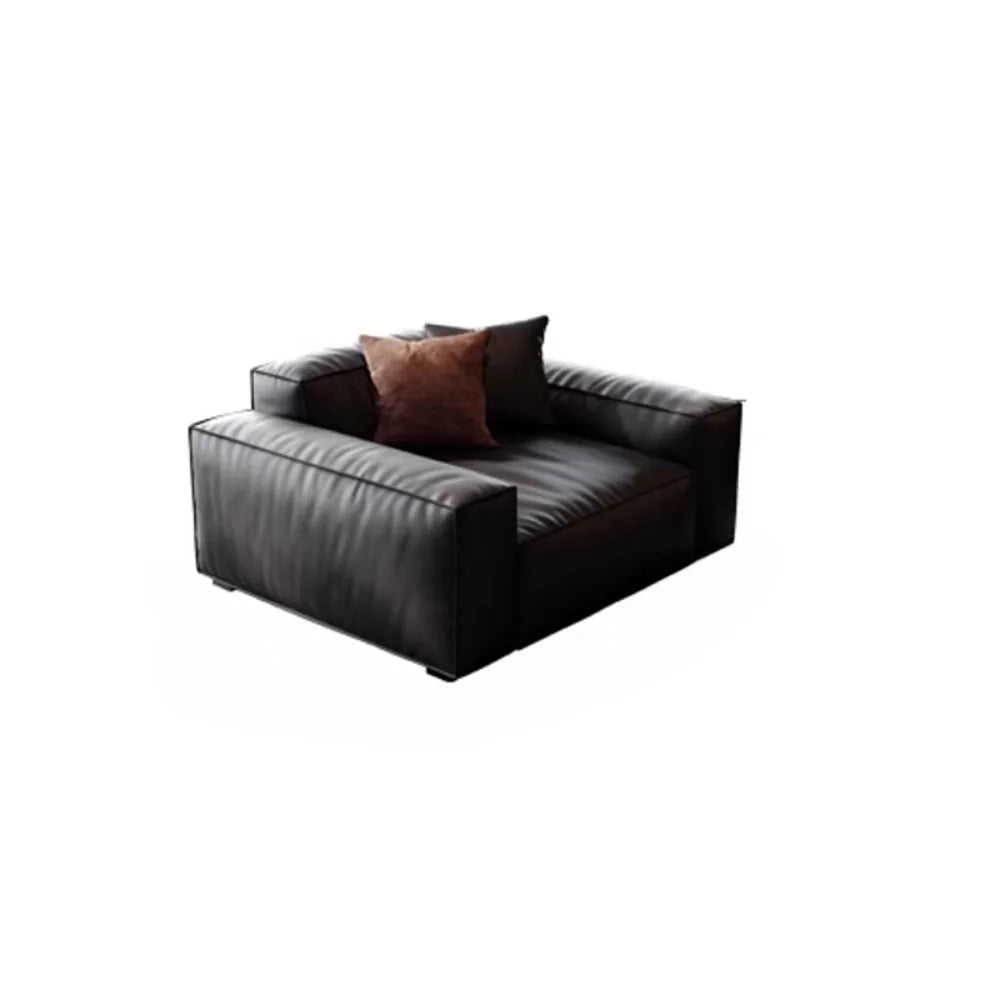 Family Italian Living Room Sofas Genuine Leather Sectional Apartment Relaxing Sofa Elegant Comfortable Muebles Home Furniture