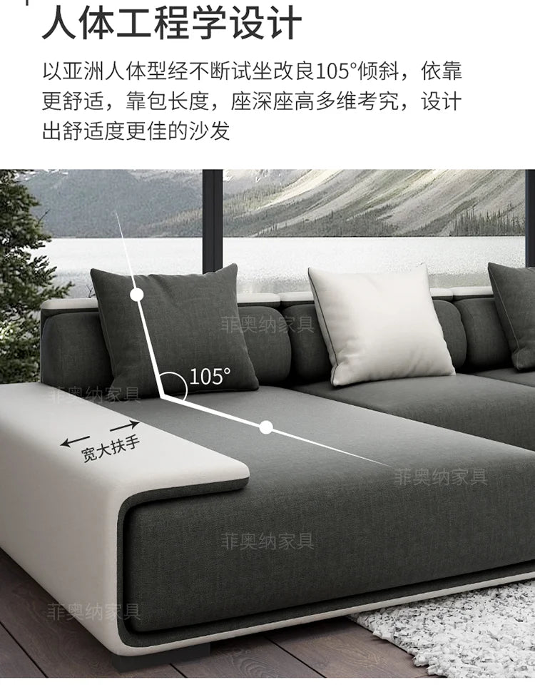 Nordic Living Room Sofas Recliner Minimalist Apartment Straight Sofas Fabric Comfortable Divani Da Soggiorno Home Furniture