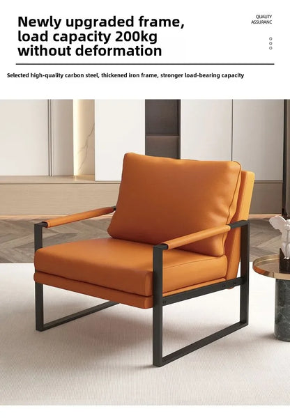 Nordic lazy sofa light luxury sales single wrought iron leisure chair balcony negotiation bedroom living room minimalist sofa