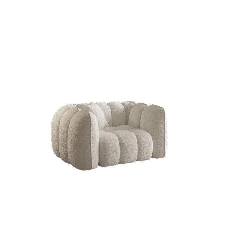 Medieval Cream Style Single Lazy Sofa Living Room Bedroom Pumpkin Leisure Sofa Chair Sofa Set Living Room Economic Vacuum Sofas