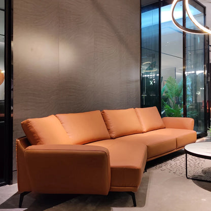 Modern Italian Leather Sectional Couch for Living Room Quality Luxury Chesterfield Three-Seater Sofa Set for Home & Hotels