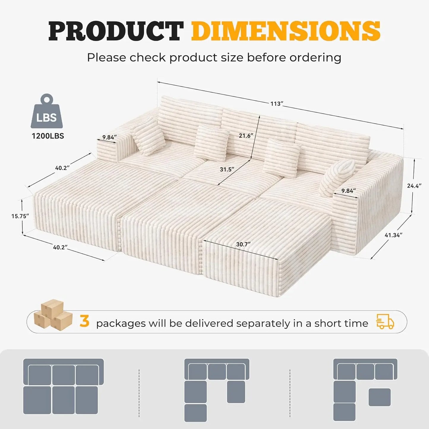 Nordic Sofabed Vacuum Compression Sofa Bed Modern Simple Lazy Sofa Bed  Thick Strip Velvet Large Sofa Bed Living Room Furniture