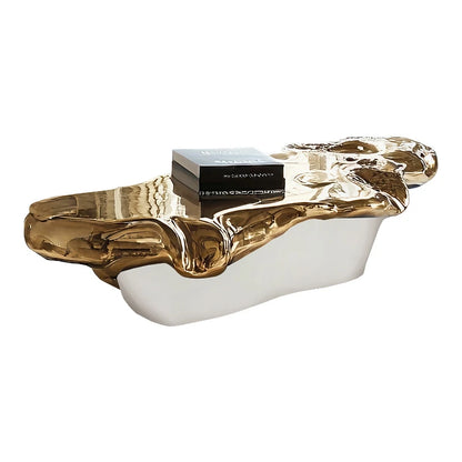 Italian minimalist art coffee table, villa aesthetic furniture high luxury international hall A9