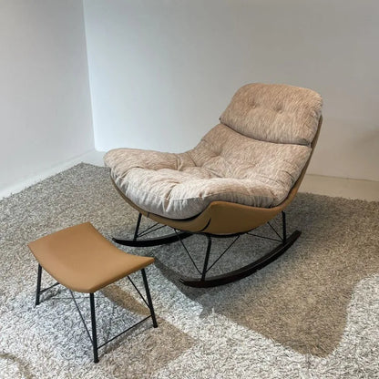 Premium light luxury lazy rocking chair sedentary without collapsing living room single sofa chair