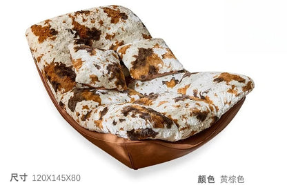 Italian Style Lounge Chair Reclining Sofa Chair for Living Room Bedroom Balcony Modern Designer Lazy Sofa with Adjustable