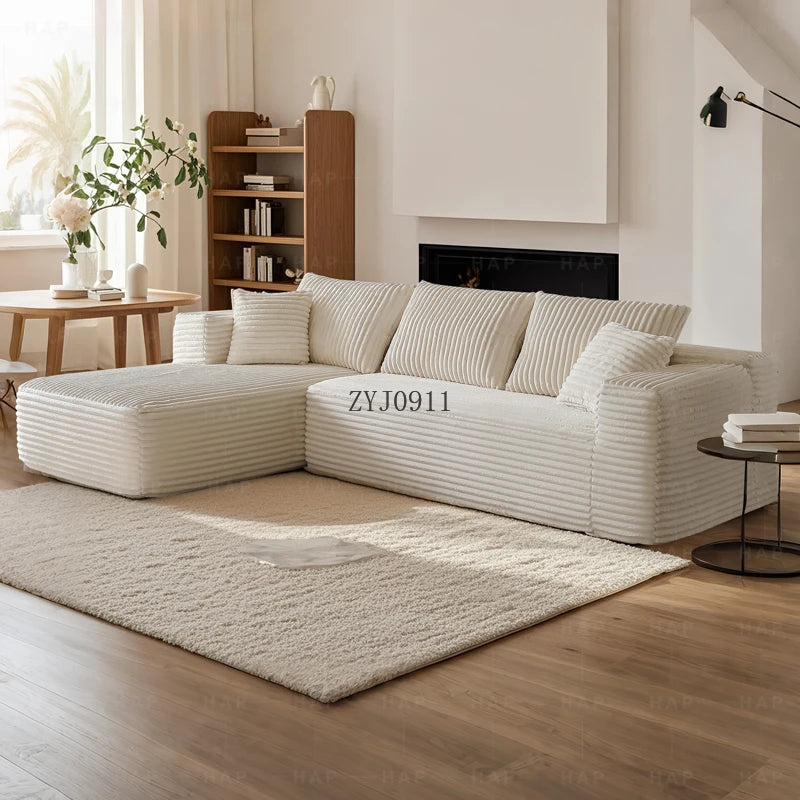 L-shaped living room compression sofa modern vacuum luxury comfortable compression sofa lounge sofa empty volume