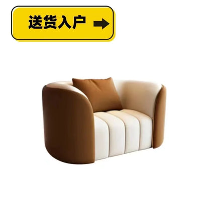 Modern Simple Sofa Designer Lounge Reception Lazy Luxury European Sofa Office Negotiation Aesthetics Divano Trendy Furniture