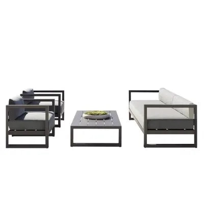 Outdoor Rattan Sofa Set Courtyard Garden Outdoor Leisure Rattan Chair Designer Model Home Outdoor Furniture
