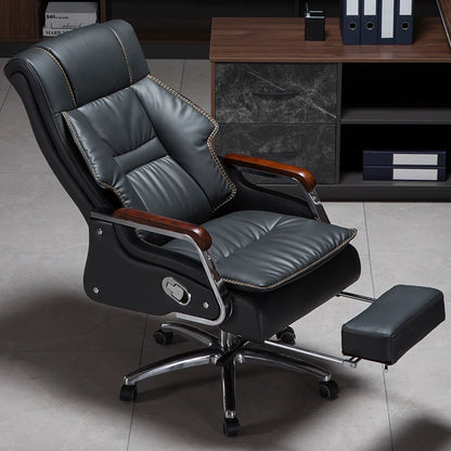 Nordic Swivel Office Chair Massage Footrest Lift High Quality Comfortable Armchair Aesthetic Design Silla Escritorio Furniture