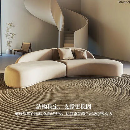 Curved special-shaped sofa, clothing store, beauty salon, rest area, reception, light luxury office, clubhouse