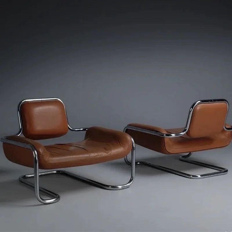 New Modern Personality Design Simple Family Chair Coffee Shop Leisure Single Stainless Steel Frame Sofa Chair