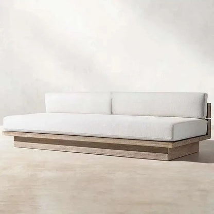 Japanese Style Waterproof and Sunscreen Garden Sofa, Minimalist Designer, Modern Garden Sofa, Artistic Outdoor Furniture, Divano