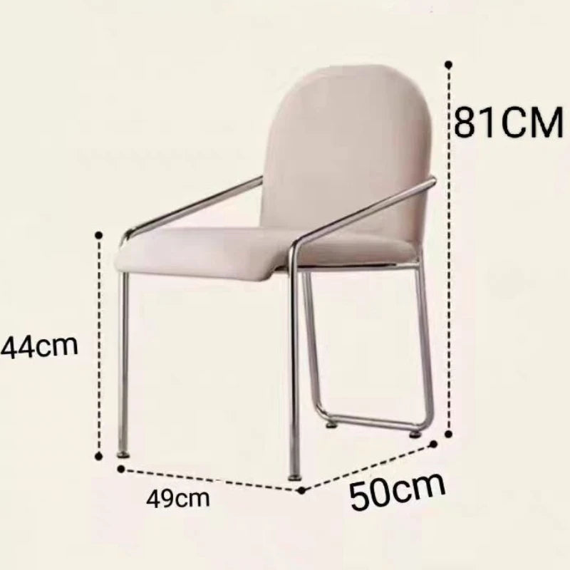 Dining Chair Retro Design Single Leisure Chair High Leg Rest  Armchair Morden  Furniture