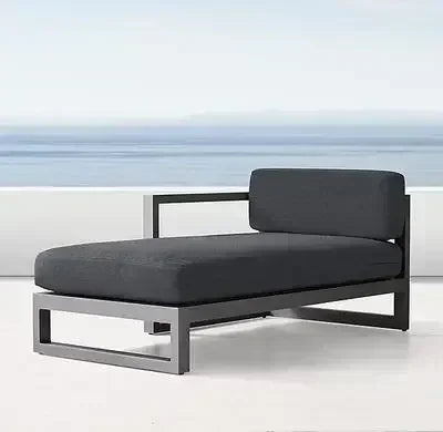 Four Piece Set Outdoor Aluminum Alloy Sofa Terrace Garden Bar Waterproof Sofa Furniture Set outdoor furniture sectional sofa