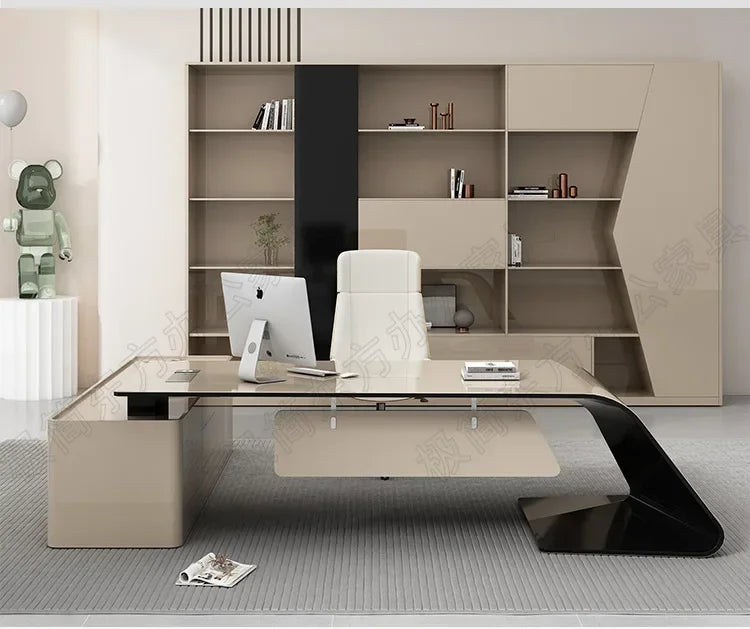 Luxury European Office Desk Wooden Study Computer Gaming Standing Office Desk Bedroom Conference Design Ufficio Home Furniture