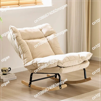 New single sofa, living room lazy lounge chair, comfortable rocking chair with retractable foot pedals