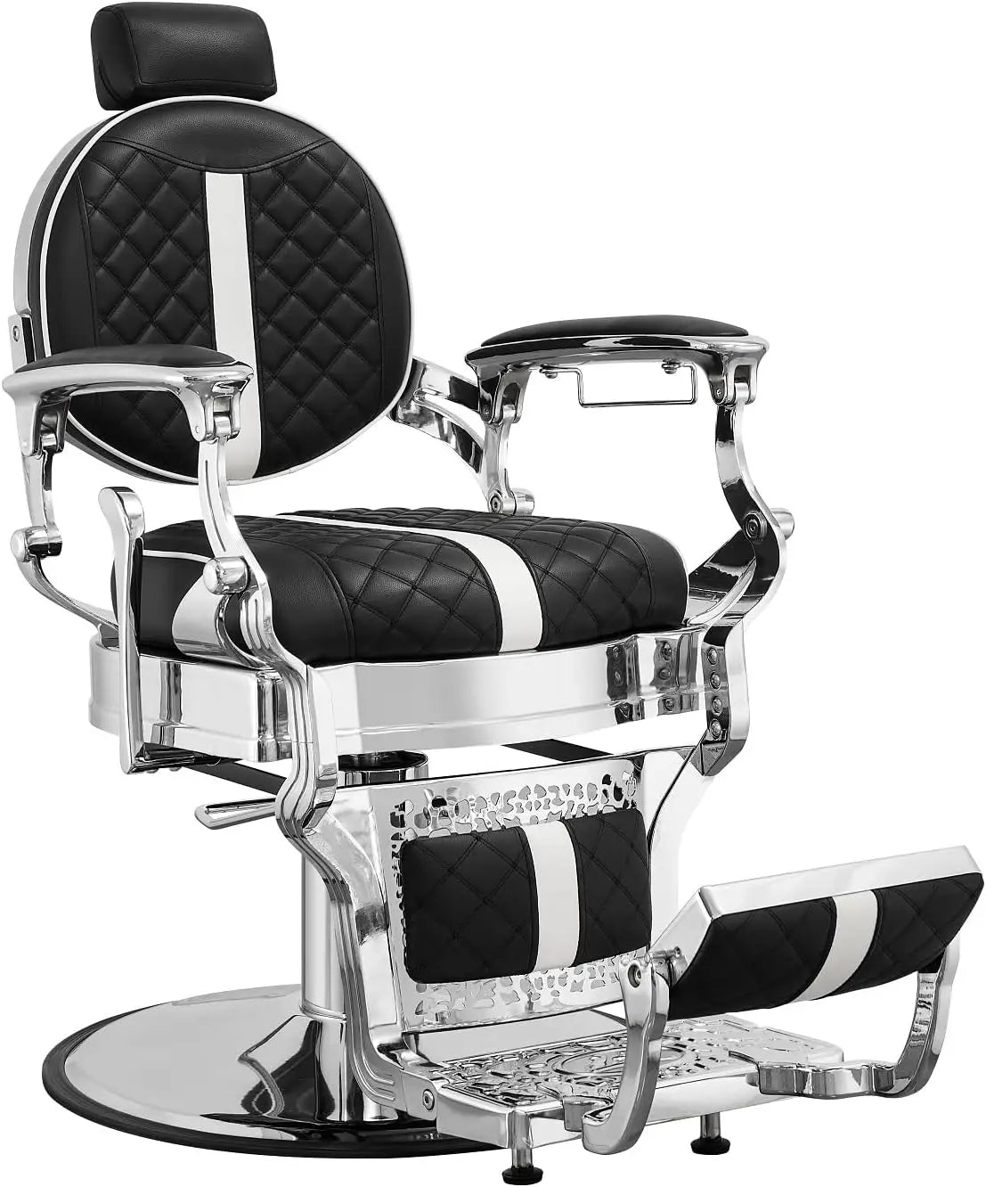 Hair Styling Chair Reclining: Men’s Barber Chairs for Barber Station - Heavy Duty Salon Chair with Footrest for Hair Stylist