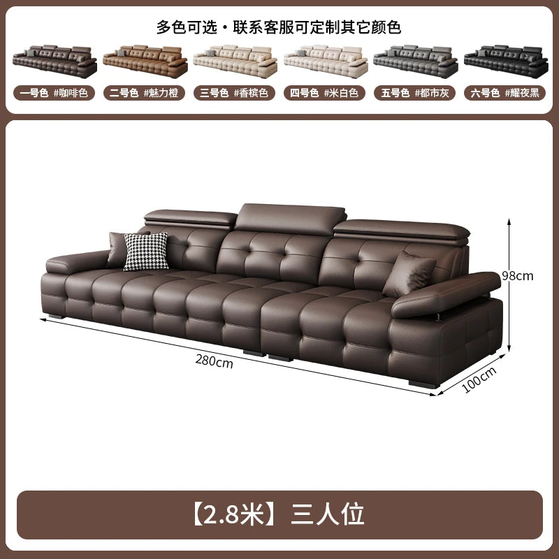 Modern Leather Living Room Sofas Couch Lazy Nordic Luxury Minimalist Living Room Sofas Lounge Designer Muebles Home Furniture