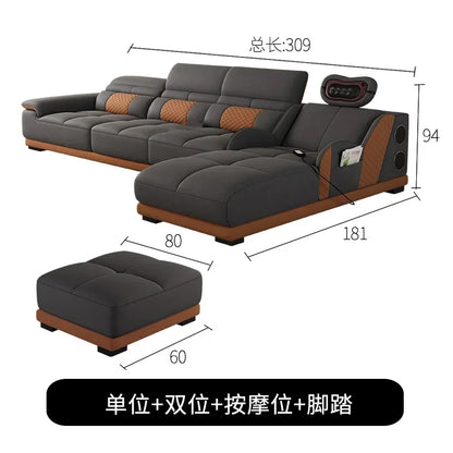 Cozy Nordic Modern Living Room Sofas Relaxing European Recliner Lazy Sofas Floor Massage Woonkamer Banken Home Furniture