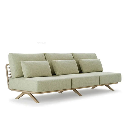 Nordic Designer Outdoor Garden Sofas Villa Leisure Area Lazy Sofa Home Balcony Sofa Chair Combination Luxury Outdoor Furniture L