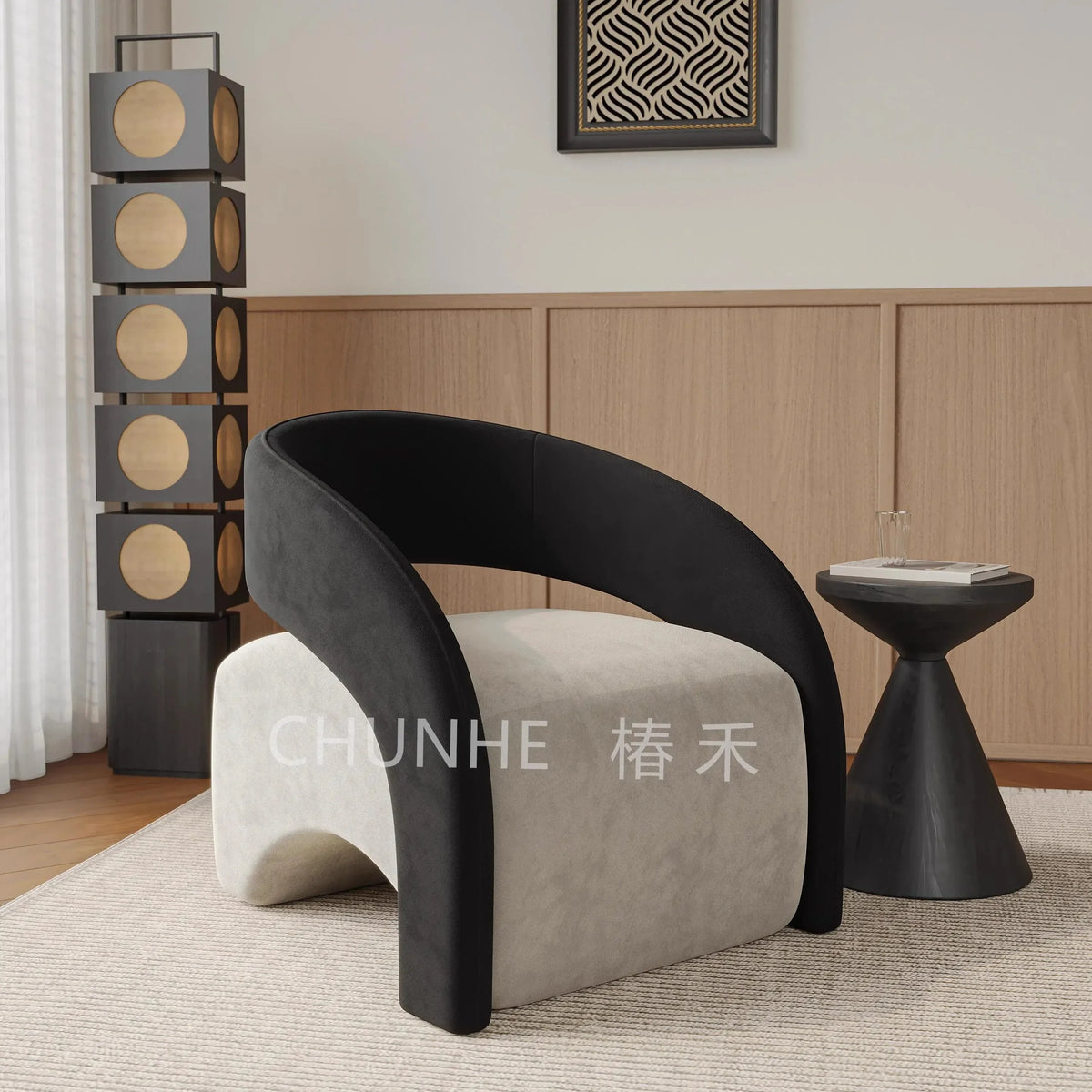 Internet celebrity single chair living room lazy single sofa, leisure chair designer sofa, single sofa light luxury high-end
