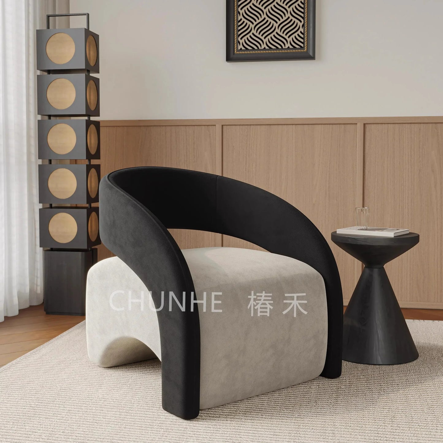 Internet celebrity single chair living room lazy single sofa, leisure chair designer sofa, single sofa light luxury high-end