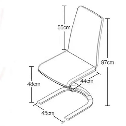Of Set 2 Luxury Dining Chairs Modern Comfortable Living Room Designer Dining Chairs Aesthetic Beauty Chaise Home Furniture